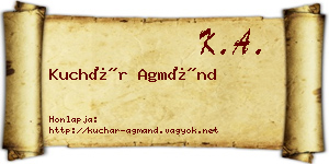 Kuchár Agmánd névjegykártya